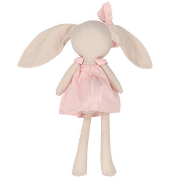 Baby Girls Beige & Pink Bunny Toy